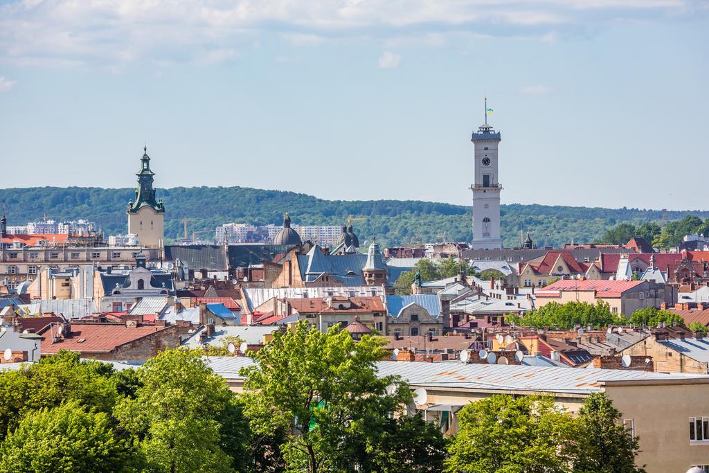 Apartment On Arkhipenka With Panorama View Lviv Eksteriør bilde